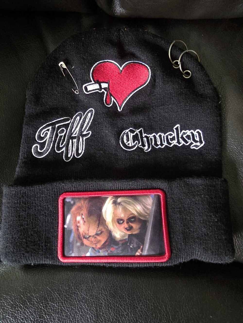 Chucky Tiffany & Chucky Patch Pierced Beanie Hat